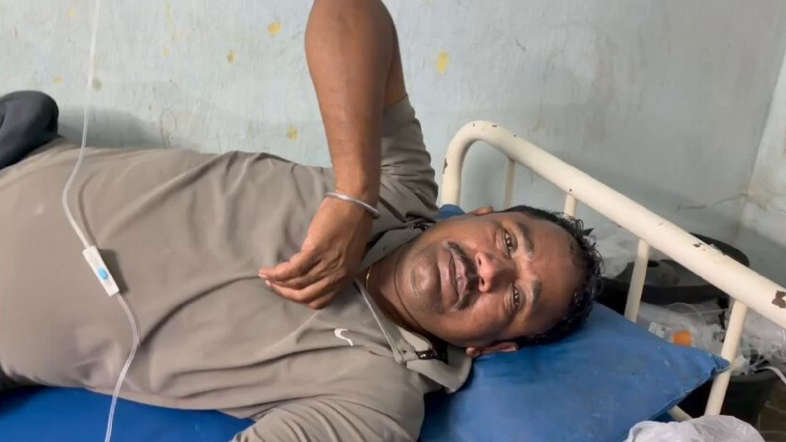 Balakrishna receives treatment after consuming Almond milk in Srikakulam