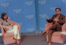 KTR speaks during a conference at Columbia University