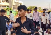 Student protest in Medak