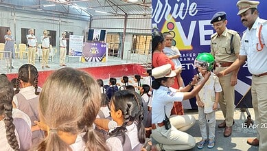 Hyderabad traffic police conduct Arrive Alive Programme