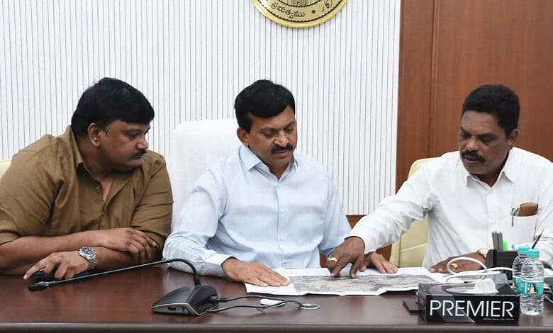 Officials discussing airport development plans in Telangana for improved infrastructure.