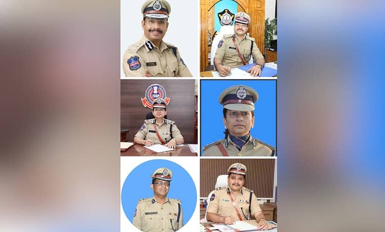 Sajjanar and five other IPS officers promoted to DGP rank in Telangana, celebrating a significant career.