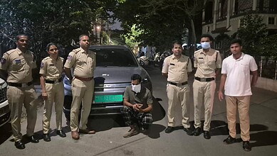 Man held for possessing 4.1 grams of ganja by Hyderabad police.