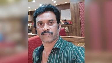 Portrait of Andhra Jyothi journalist involved in the murder case.