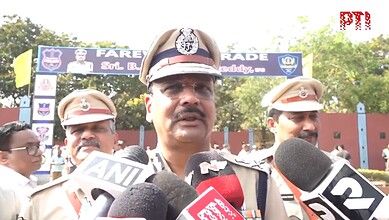 B Shivadhar Reddy addresses the media