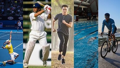 Athletes and fitness enthusiasts engaging in various sports activities for health benefits.