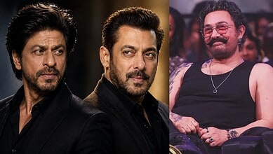 Aamir Khan alongside two Bollywood celebrities at a public event, showcasing his influence in Indian cine.