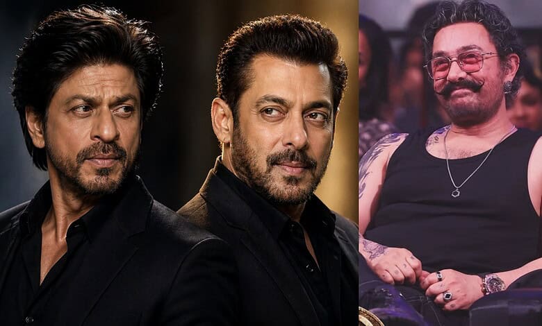 Aamir Khan alongside two Bollywood celebrities at a public event, showcasing his influence in Indian cine.