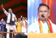 Assam Chief Minister Himanta Biswa Sarma (left) Congress president Gaurav Gogoi (right)