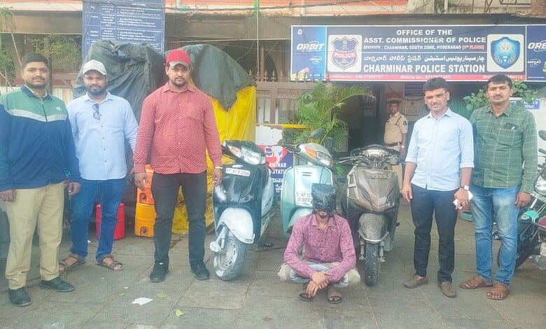 Hyderabad Rapido driver held for bike thefts