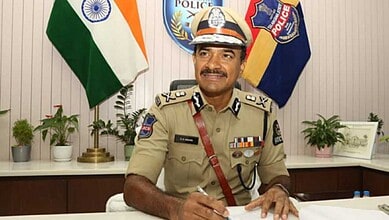 CV Anand in police uniform, appointed as Telangana Director General of Police.