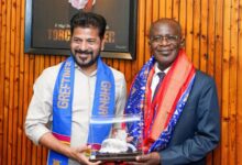 High Commissioner of the Republic of Ghana to India, Prof Kwasi Obiri-Danso, meets Telangana Chief Minister Revanth Reddy on Wednesday, April 8.