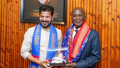 High Commissioner of the Republic of Ghana to India, Prof Kwasi Obiri-Danso, meets Telangana Chief Minister Revanth Reddy on Wednesday, April 8.