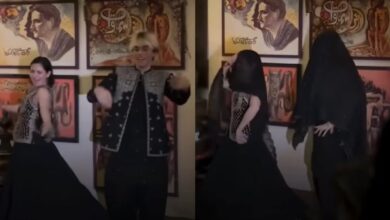 Hania Aamir dancing with her friends at a wedding