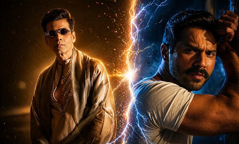 Varun Dhawan and Karan Johar face off in a tense moment, highlighting conflict in Bollywood.