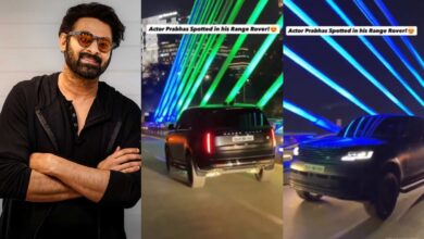 Prabhas spotted in his Range Rover