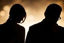 Silhouetted couple at sunset, symbolising upcoming marriage, in line with Bollywood wedding rumours.