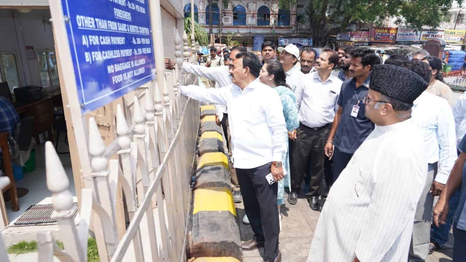 Telangana Tourism and Culture Minister Jupally Krishna Rao tours historical sites in Hyderabad with local MLAs