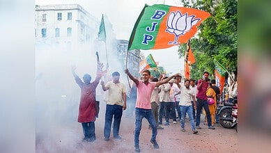 BJP MLAs gather to elect West Bengal's new Chief Minister amid celebrations and political rally.