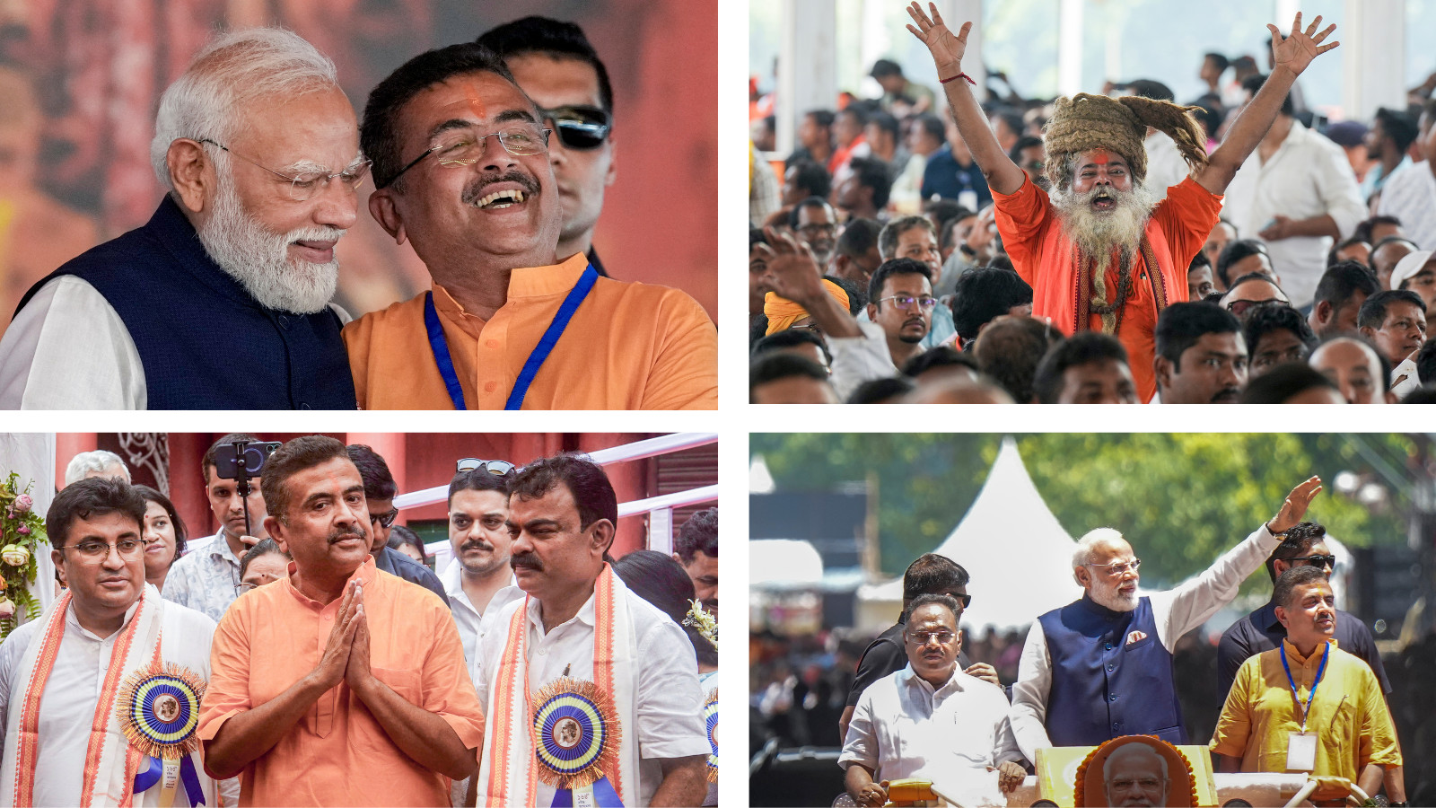 BJP supporters flood Kolkata's Brigade Parade Grounds for Suvendu Adhikari oath ceremony