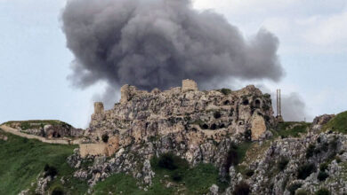 Crusader-era built Beaufort Castle in Lebanon