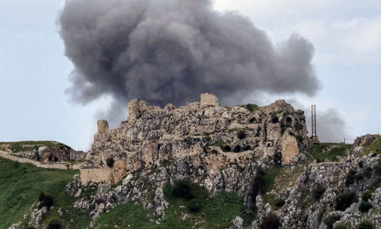 Crusader-era built Beaufort Castle in Lebanon