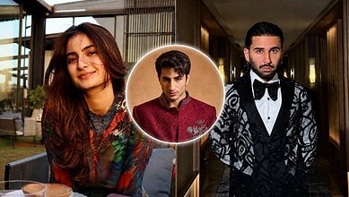 Palak Tiwari smiles as she discusses being single, with Orry reacting in the background. The image captur.