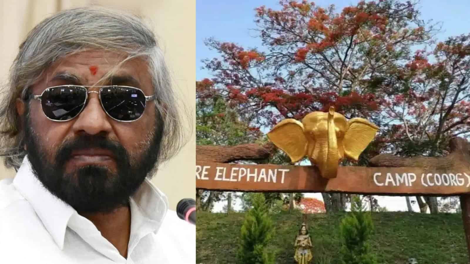 A man with grey hair, beard, sunglasses, and a white shirt standing outdoors.