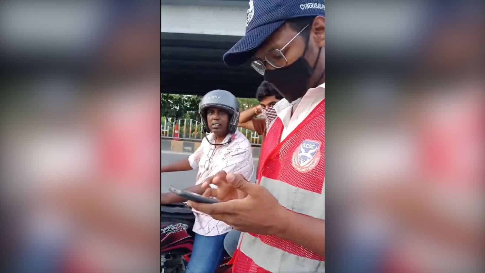 Hyderabad traffic personnel's use of personal phone to take photos challenged