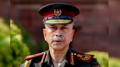 Lt Gen NS Raja Subramani accorded a Tri-Services Guard of Honour during a ceremony marking his assumption of charge as the new Chief of Defence Staff (CDS)