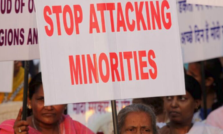 Minority community protest