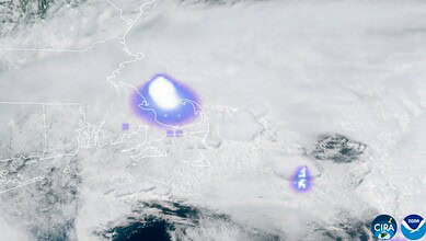 Tropical storm with lightning and storm clouds over the ocean, showing intense weather activity and atmos.