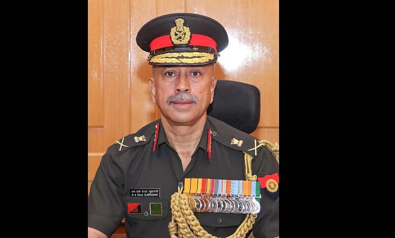 Lt General Subramani in military uniform, named next Chief of Defence Staff, with medals and insignia, se.