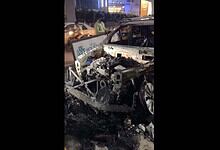 Car gutted due to fire in Hyderabad