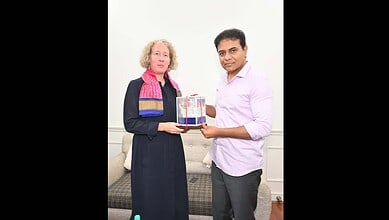 KTR meets Australian Consulate General for Karnataka and Telangana, Hilary McGeachy