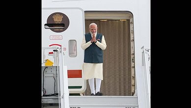 Narendra Modi arrives in Netherlands