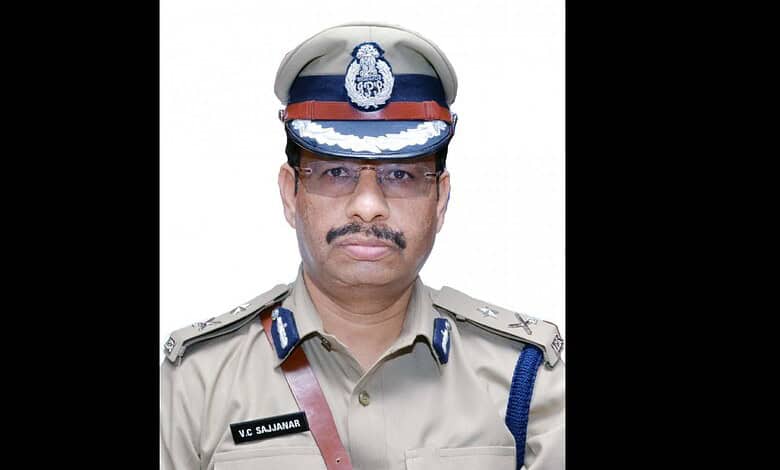 Hyderabad Commissioner of Police VC Sajjanar