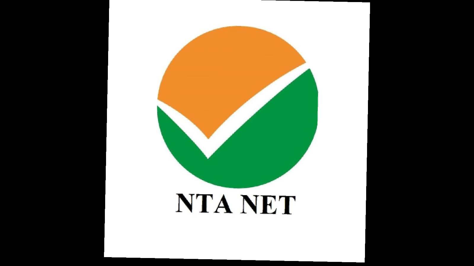 The NTA NET logo featuring a checkmark within a circular design in orange, green, and white colours.