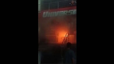 Fire breaks out at Universe Bakes and Cakes in Naredmet