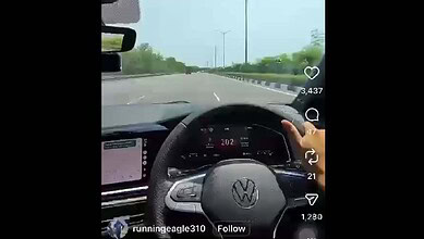 Man drives car at 202 KMPH on ORR
