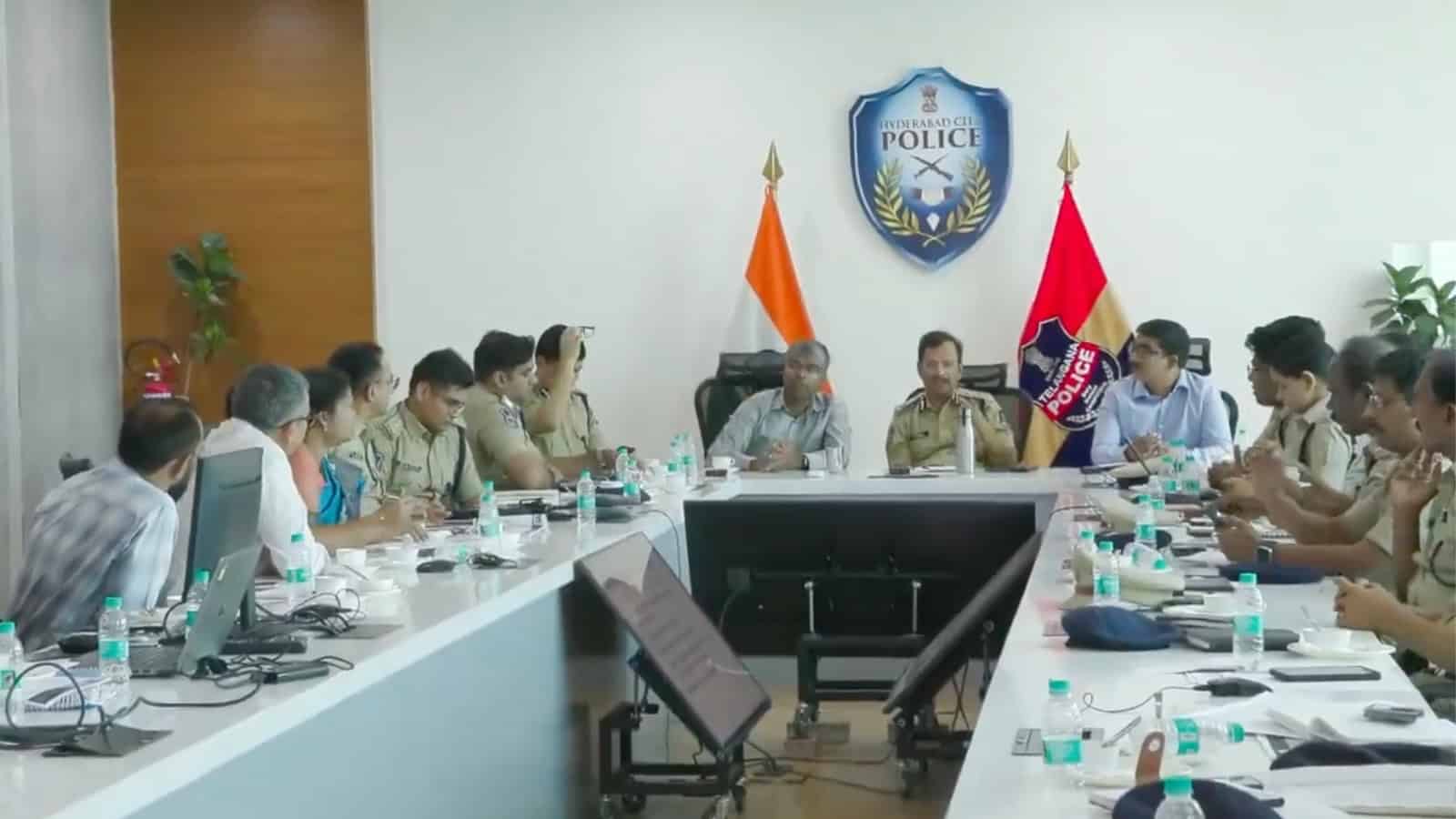 Police officials and traffic authorities in a meeting on ORR to address sleep deprivation and reduce acci.