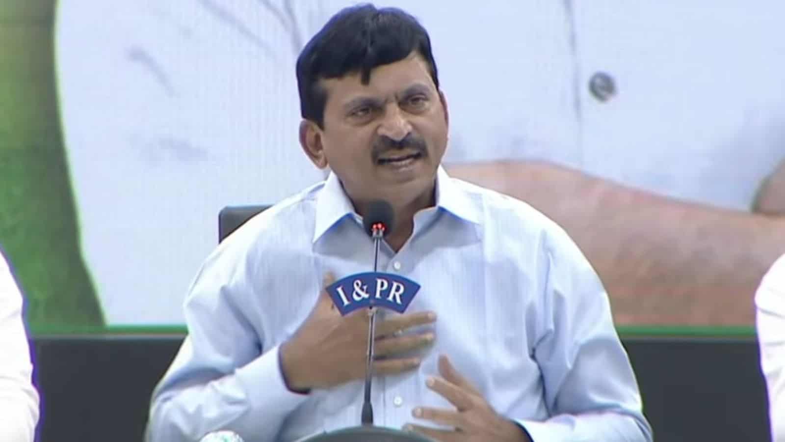 Ponguleti Srinivasa Reddy declares that Congress government will build more houses for the poor in 2.5 years than BRS government in Hyderabad.