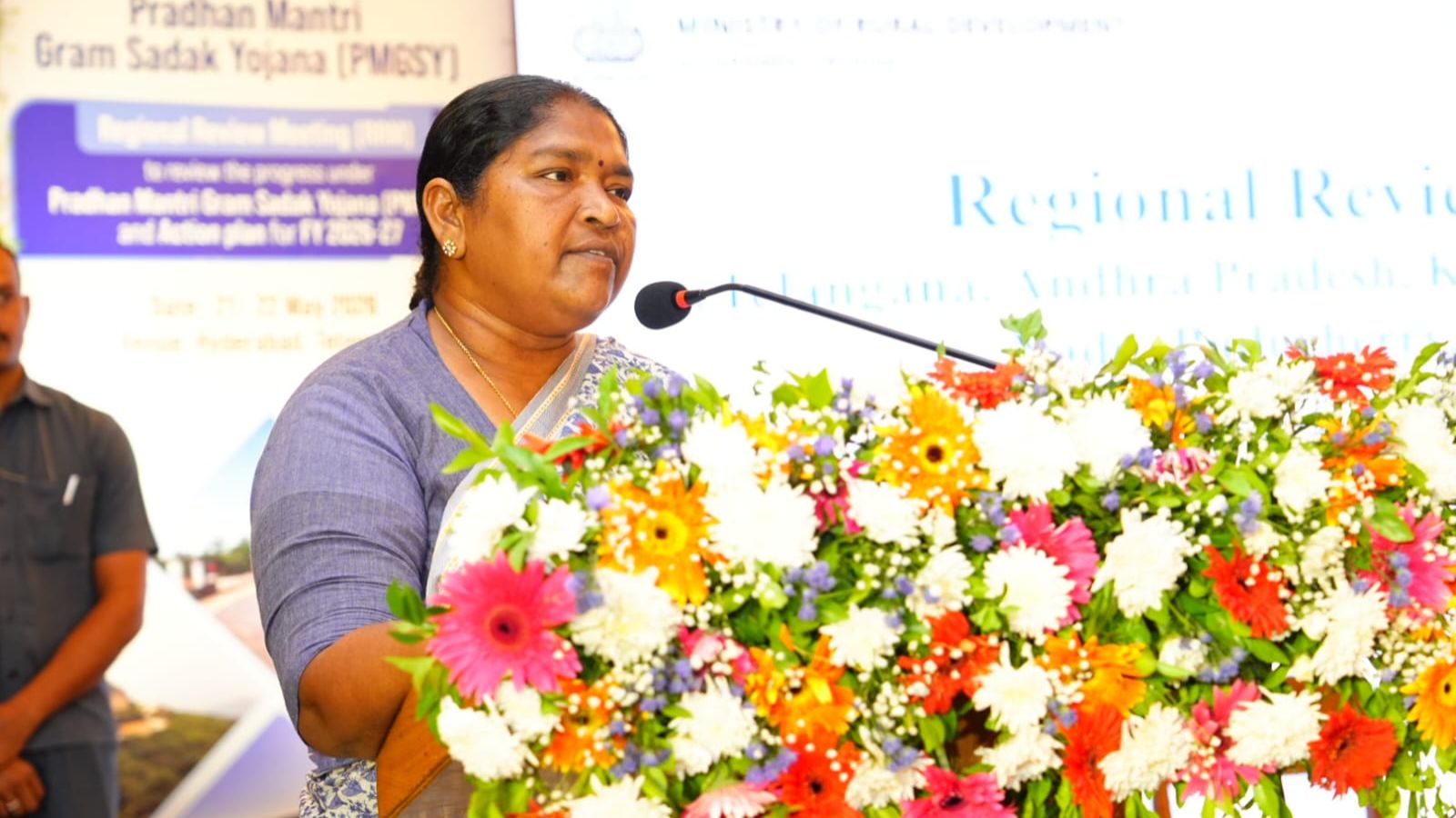 Seethakka seeks more PMGSY funds from Centre for Telangana roads