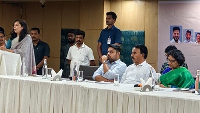Engaged panel discussion at The Siasat Daily event with diverse speakers and audience members.
