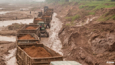 Illegal soil mining in Karnataka