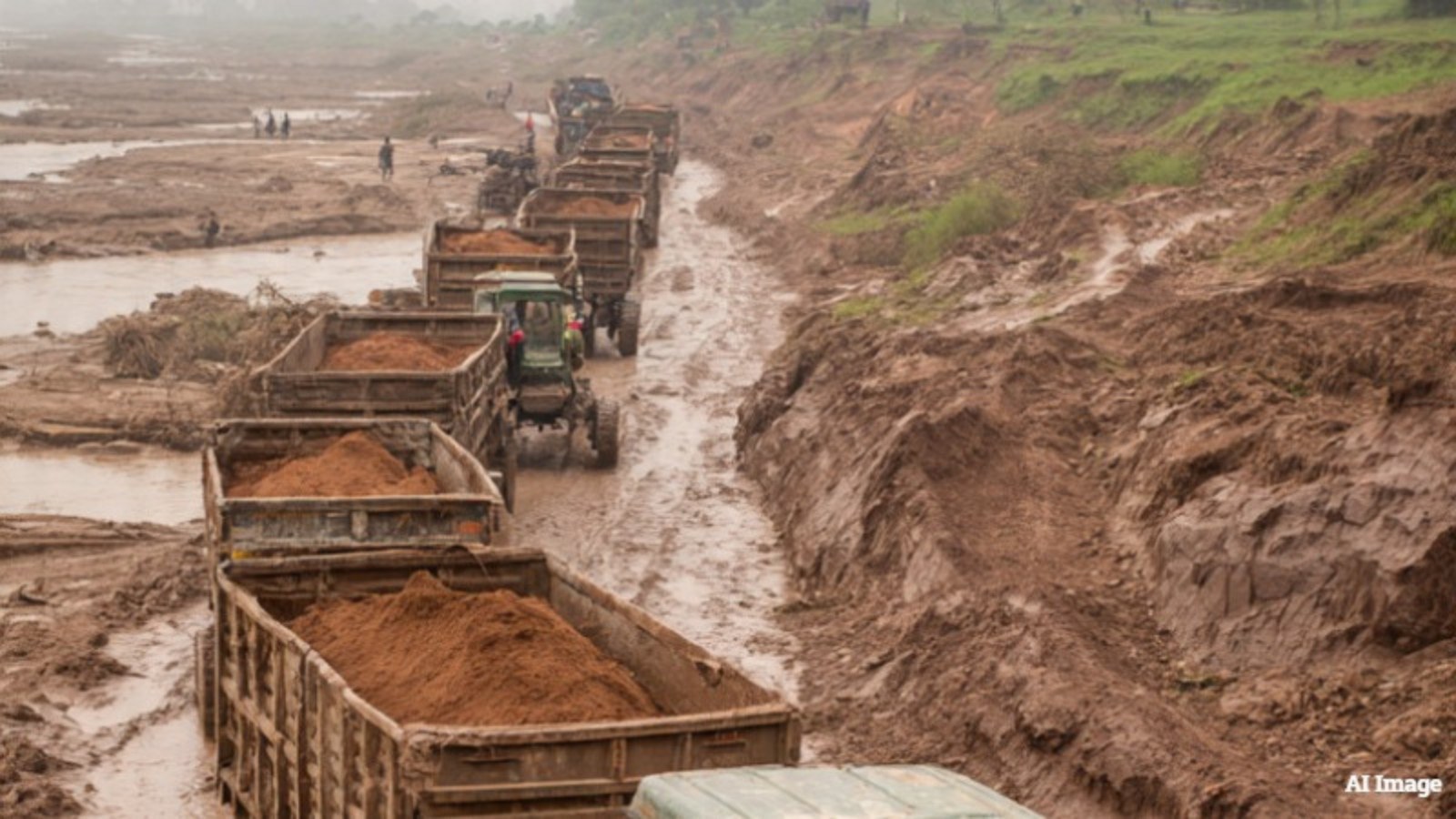Illegal soil mining in Karnataka