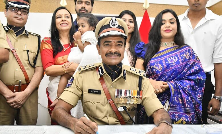 CV Anand takes charge as Telangana DGP