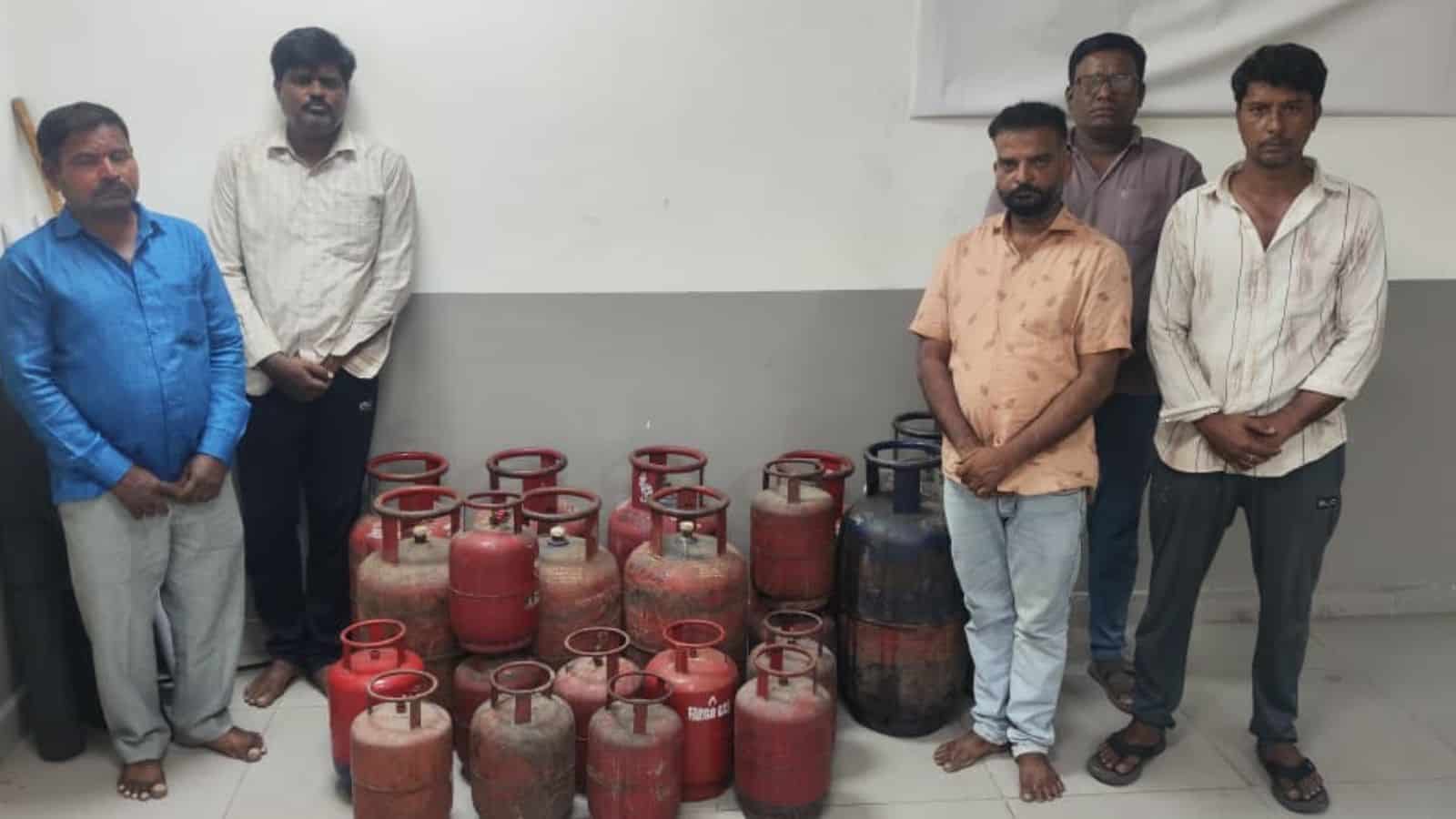 Police seize illegally refilled cylinders