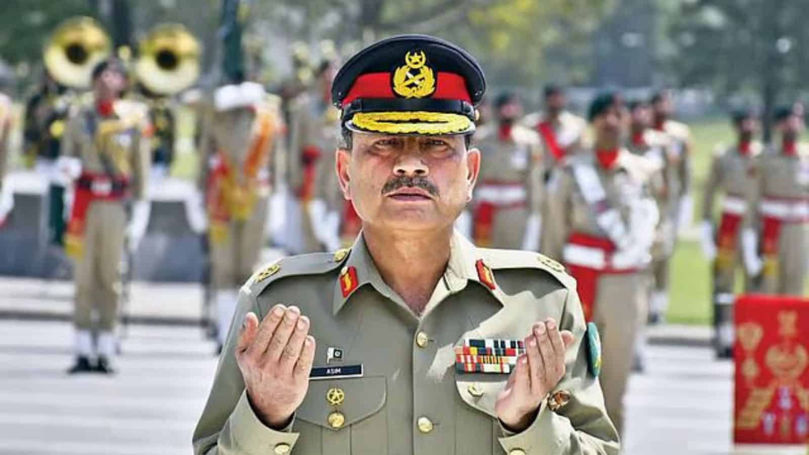 Pakistani military officer in uniform during a formal parade, symbolising national pride and military str.