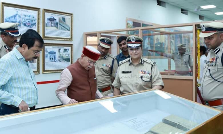 Inauguration of ‘Feel the Jail Experience’ by Governor in Hyderabad, with officials and visitors explorin.